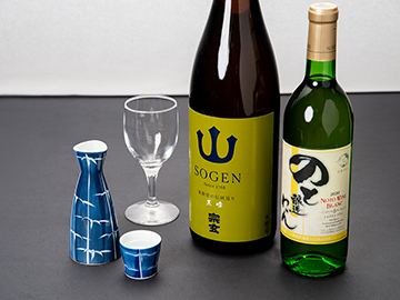 *［地酒＆のとワイン］能登自慢のお酒をお楽しみください