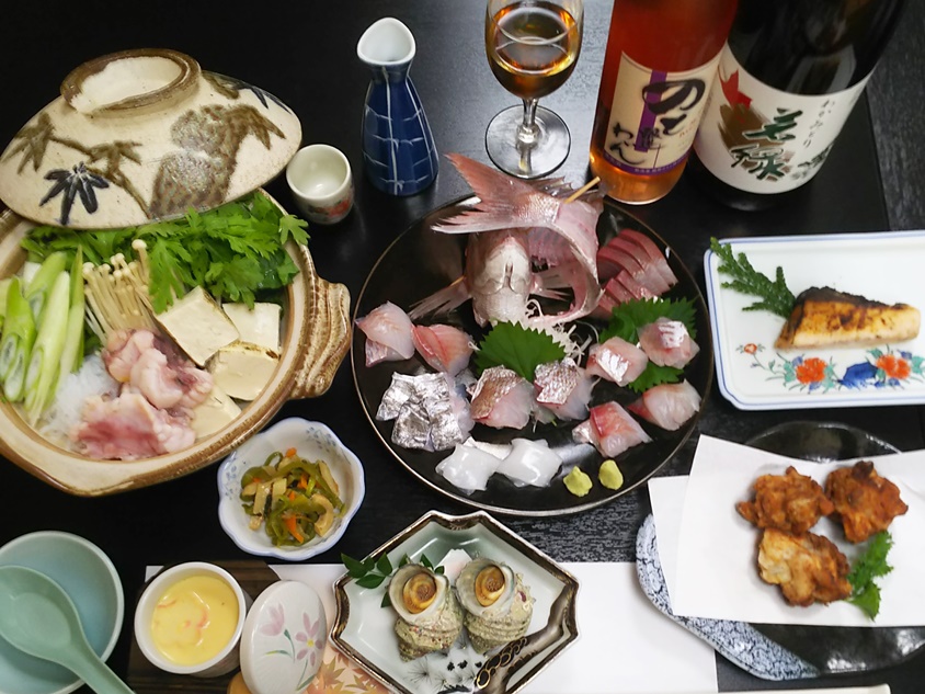 *冬の味覚・奥能登「あんこう料理」一例