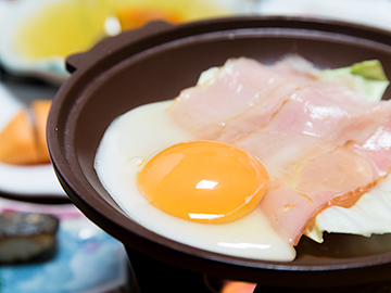 *【朝食】目玉焼きor玉子かけご飯　お好きな食べ方でどうぞ♪
