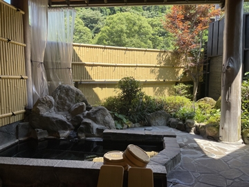 【貸切露天】お子様や妊婦さんにも優しい、さらりとした泉質。