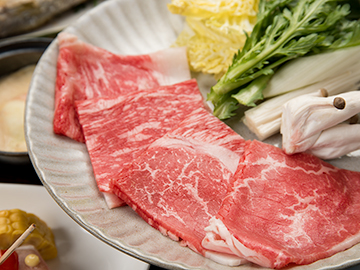 *【夕食一例／豊後牛】大分と言えばやっぱりコレ！豊後牛はしゃぶしゃぶで♪