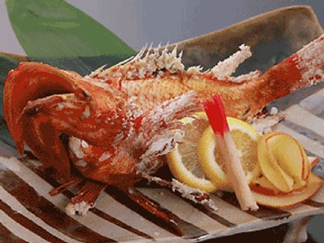 *キンキの塩焼き/脂ののった高級魚”キンキ”をどうぞお召し上がりください。