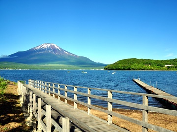 *【山中湖からのぞむ富士山】山中湖や富士山周辺では各種レースも多数開催！前泊の拠点にどうぞ！