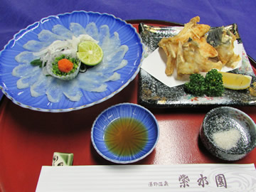 夏河豚会席 夏のフグも美味しいですよ！