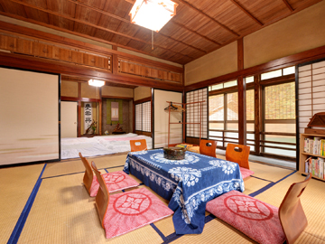 *和室二間（客室一例）/ファミリーやグループでのご宿泊に◎団欒のひと時をお過ごし下さい。