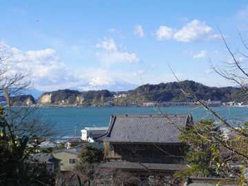 *【長谷寺】境内から見える富士山（車で2分・徒歩10分）