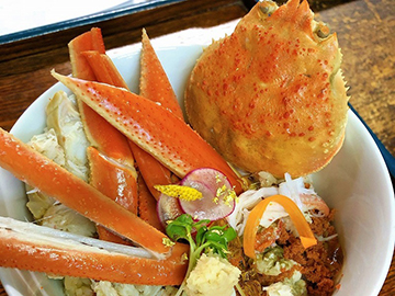 松葉ガニの夫婦丼