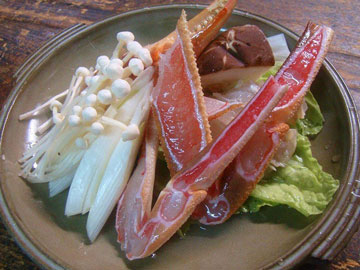【カニ料理一例】カニの酒蒸し