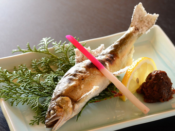 【あめご塩焼き】素材はもちろん、味付けにも拘っております☆