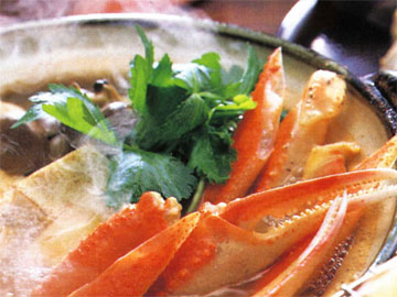 カニスキ（一例）。冬の味覚！蟹をほっこりお鍋で召し上がれ♪身体の芯から温まりますよ★