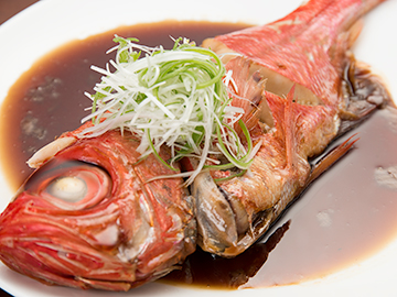 **【夕食一例】金目鯛の煮付け