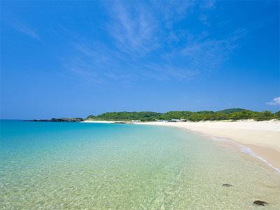 ■錦浜■壱岐の海は透明度が高く、美しいビーチがたくさんあります♪