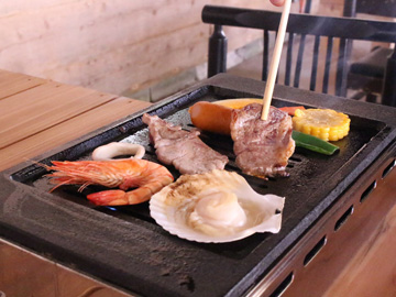豪華！飛騨牛付きBBQ♪