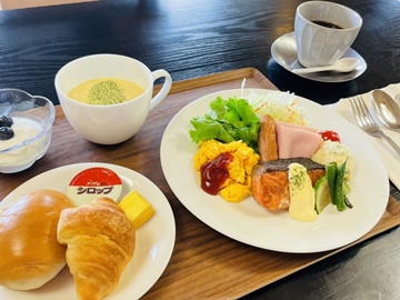 【ご朝食一例】洋食。和定食または洋食がお選びいただけます