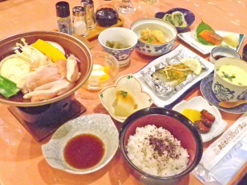 【夕食例】お客様に「美味しい」と言って頂けるためにこだわってご用意しております。