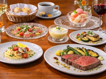 *八ヶ岳の旬を味わう本格イタリアンコース｜甲州牛・夏野菜・冷製ガスパチョ