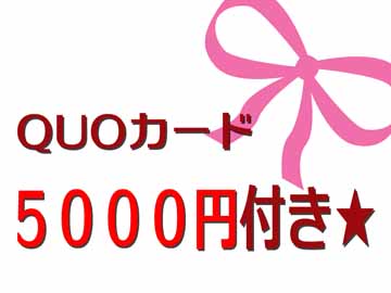 QUOカード5000円分付き★1枚あると便利♪書店・コンビニ・ガソリンスタンドでも使えます♪