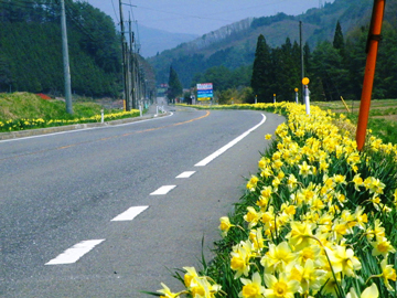 花に囲まれた潮原温泉で過ごす休日♪