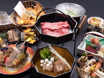 *お夕食一例/【松】牛しゃぶ美人鍋会席