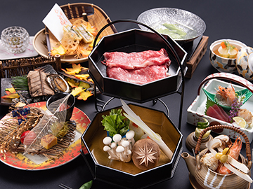 *お夕食一例/【松】牛しゃぶ美人鍋会席