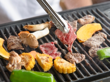 *【部屋】コテージのプライベートテラスBBQ（部屋食）