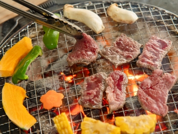 *【施設】BBQ専用棟で炭火BBQ