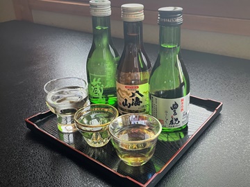 *【日本酒3種】食事に合う料理長おススメ全国選りすぐりの日本酒3種