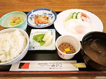 【ご朝食一例】評判の「能登米」使った和定食をご用意いたします