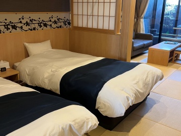 *【3号館一例】ほかのお部屋の露天風呂よりグレードUP！和洋室でのんびりお過ごしいただけます。