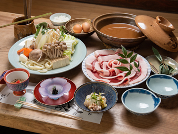 *【お食事】ぼたん鍋会席一例（ロース肉）