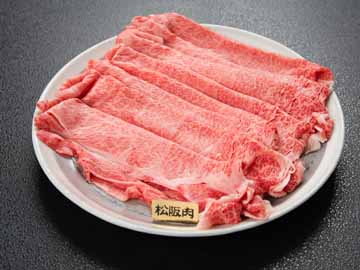 *松阪牛しゃぶしゃぶ会席。厚く切ったお肉がたっぷり200g♪