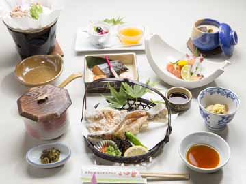 【あまごプラン】しおのえの山・川の幸が味わえる人気のプランです