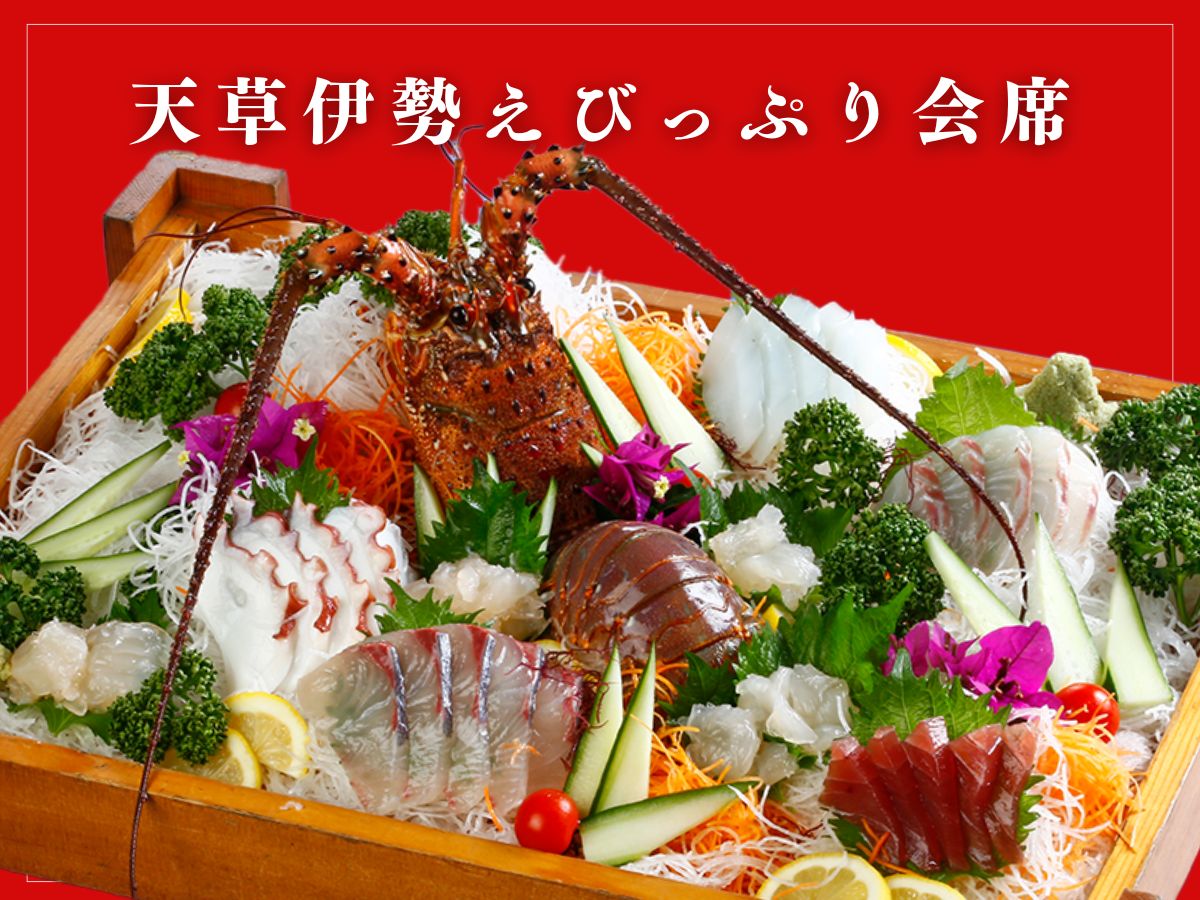 天草伊勢海老祭り！！プリプリの天草伊勢えびっぷり会席をご用意♪