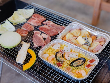 *【BBQ】今流行りのマルシェプレートもオプションでご購入いただけます。様々な味をお楽しみください。