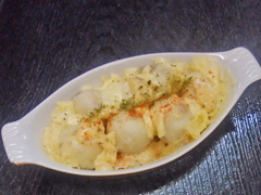 ＊【きぬおとめのチーズ焼き】新潟県産五泉の里芋「きぬおとめ」の素材の美味しさが際立ちます。