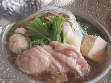 *【冠山コース一例】温かい小鍋がつきます