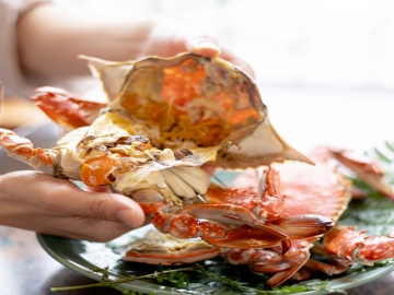 【茹でガニ】竹崎蟹の素材の味を存分に味わえる茹ガニ。是非、1度お召し上がりください！