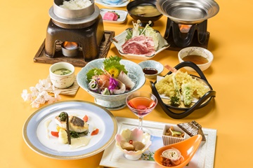 *華コース／食の都庄内。鳥海山麓の食材を使ったリーズナブルなお料理コース。
