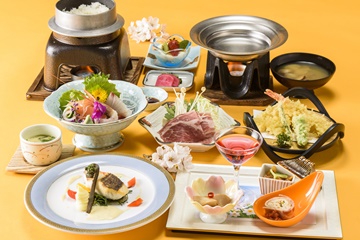 *華コース／食の都庄内。鳥海山麓の食材を使ったリーズナブルなお料理コース。