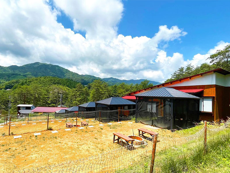 *【和室10畳＋テラス40平米】広々テラス♪BBQしたりハンモックに寝転んだり自由にお過ごしください