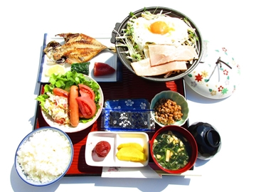 朝食一例１：朝食も一つ一つ手作りです。