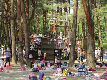 *［紫雲寺記念公園／トリム広場］子どもから大人まで楽しめるアスレチックもございます