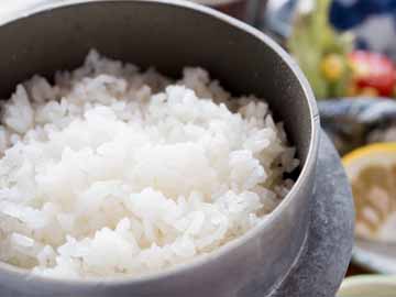 *【朝食】一粒ひと粒がふっくら!朝は鹿児島産のお米を釜炊きでどうぞ。