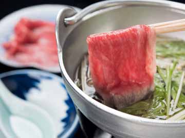 *【絶品！飛騨牛の味しゃぶ】当館の自慢・好評の飛騨牛 味しゃぶをどうぞ♪