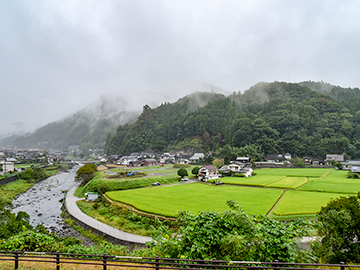 *宿泊棟からの景色。