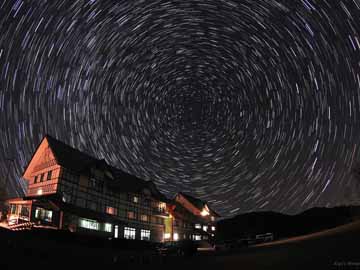 *当館から見える星空／日本で有数の星空の聖地