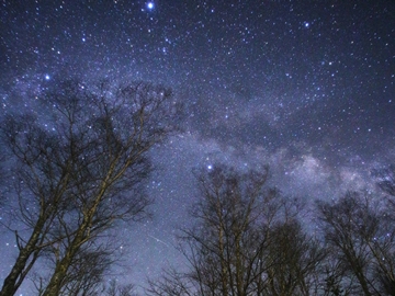 *当館から見える星空／日本で有数の星空の聖地