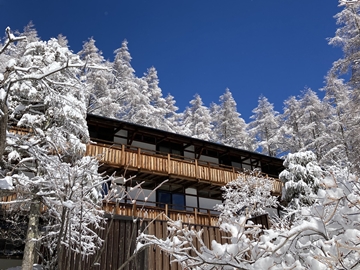 *[風景]冬の八千穂山荘は美しい雪景色に包まれます