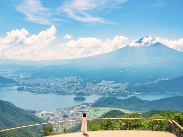 *【 FUJIYAMAツインテラス 】河口湖や山中湖と富士山を一度に眺められます