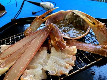 目の前で焼きながら★炭火焼き蟹（一例）★